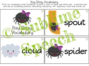 Itsy Bitsy Spider Fun For /sp/ - Speech Sprouts