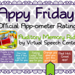 Appy Friday: Auditory Memory Ride by VSC