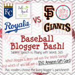 Baseball Blogger Bash! {Sublime Speech vs. Playing with Words 365}