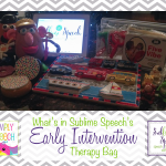 What’s in Your Early Intervention Therapy Bag {Linky}